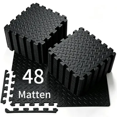 Obrázok produktu pre Podložky na ochranu podlahy, fitness set, 30 x 30 cm, 48 kusov
