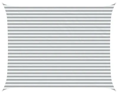 Image de vidaXL Tente d'ombrage gris clair et blanc 4,5 x 3,5 m