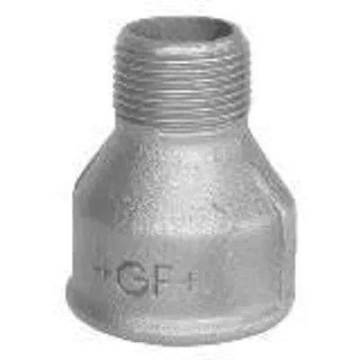 Productafbeelding van Georg Fischer mof, verkleind, figuur 246, 2x5/4 inch, zwart, 1 stuk.