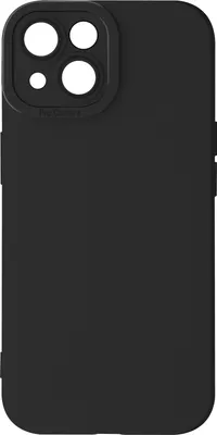 Produktbild von Avizar, SoftGlow Silikonhülle für Apple iPhone 13, geschützte Kamera, Schwarz