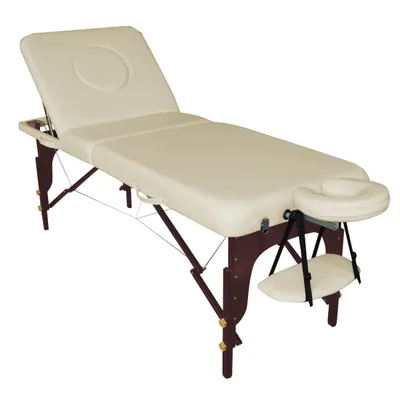 Immagine prodotto di ZAR Lettino robusto pieghevole per centro estetico massaggi studio medico PANNA
