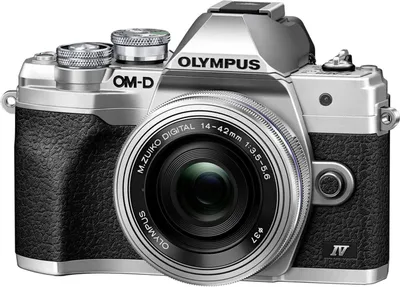 Produktbild von Olympus OM-D E‑M10 Mark IV + ED 14-42mm F3.5-5.6 EZ, 20,3 MP, 5184 x 3888 Pixel, Live MOS, 4K Ultra HD, Touchscreen, Silber