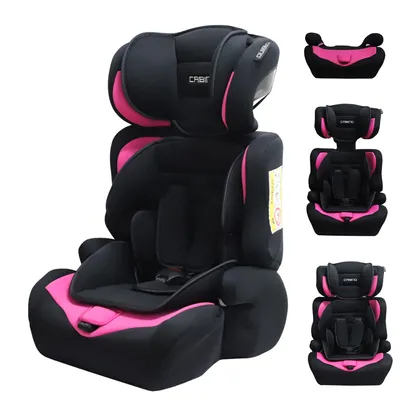 Produktbild von Cabino Autositz Gruppe 1/2/3 I-Size Schwarz/Rosa