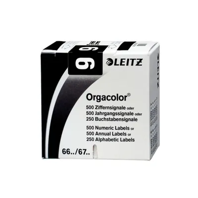 Obrázok produktu pre Číselný signál LEITZ Orgacolor "9", na rolke, čierny