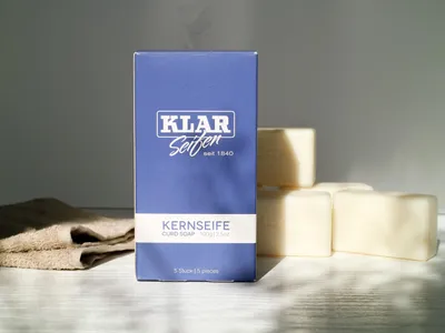 Immagine prodotto di Klar Seifen Kernseife 100g, Cosmos zertifiziert, palmölfrei