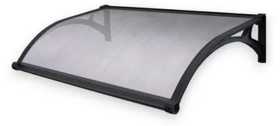 Immagine prodotto di Pensilina tettoia da esterno in ABS per porte e finestre Gripau alveolare - P75xL115 cm