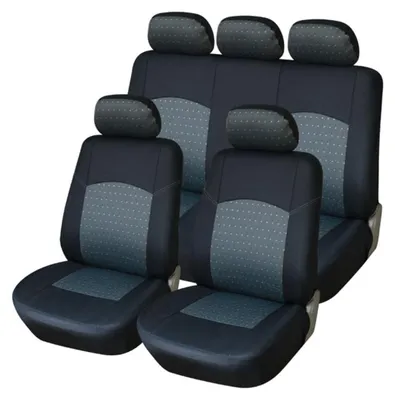 Produktbild von Sitzbezug Sitzbezüge Schonbezüge Bezug Sitz Grau Schwarz SET für viele Fahrzeuge