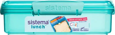 Immagine prodotto di Sistema® Lunch™ Snack Box con 2 scomparti separati 975 ml, menta