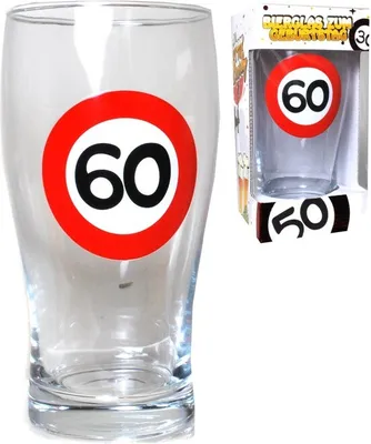 Produktbild von 1Stueck Bierglas 60 zum 60. Geburtstag