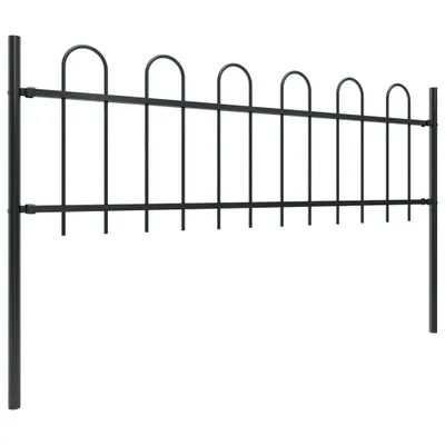 Produktbild von vidaXL Gartenzaun | Stahl | Robust | Modern