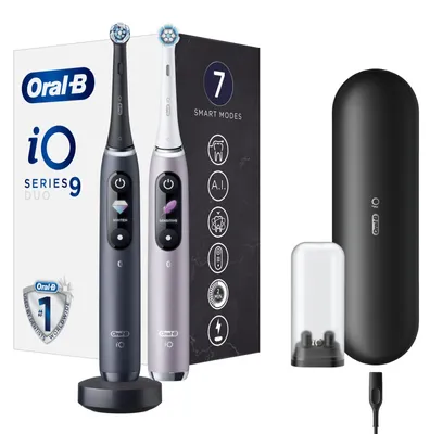 Produktbild von Oral-B iO Series 9 Duo Black Onyx/Rose Quartz Zahnbürste