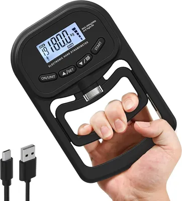 Obrázok produktu pre INF 180kg Nabíjateľný Elektronický Ručný Dynamometer Tester Sily Úchopu čierna