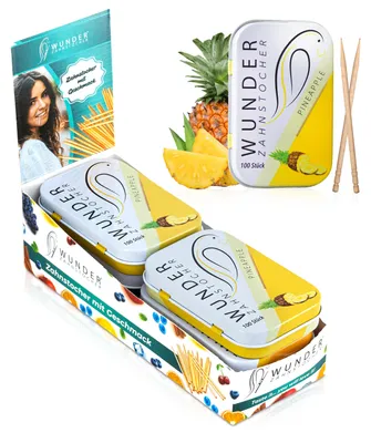 Produktbild von Wunder Zahnstocher Display 6er Pack Ananas DS