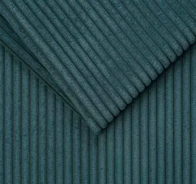 Produktbild von TAPHICEROS Cord Stoff, Azurblau, 100cm x 142cm, Meterware, Polsterstoff Material, Möbelstoff, Dicker Rippenstoff