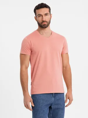 Obrázok produktu pre Ombre Clothing Pánske tričko s krátkym rukávom Mario ružová L