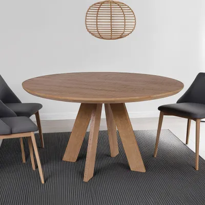 Produktbild von riess-ambiente Runder Esstisch ART WOOD 120cm braun massiv Mangoholz