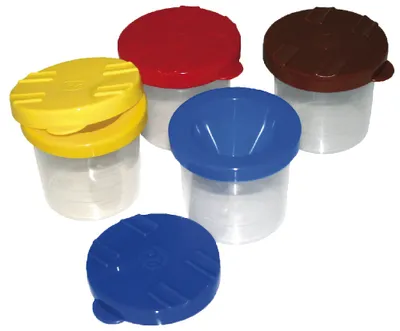 Produktbild von Pinselbecher, 1 Stück, D: 7,5 cm x 9 cm, farbig sortiert