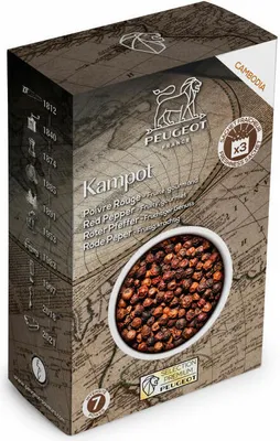 Produktbild von Peugeot Kampot roter Pfeffer Gewürz Für Peugeot Pfeffermahlwerk 3 x 20 g Beutel 42479