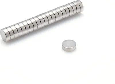 Produktbild von Neodym Magnete 8 x 2,6 mm 10 Stück  mm N38, Extrem stark, Magnettafeln, Kühlschränke, Whiteboards, DIY