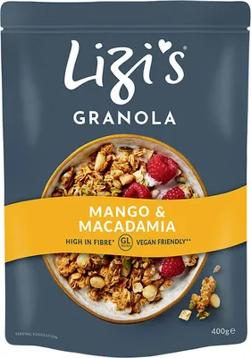 Produktbild von LIZI's Granola, Mango & Macadamia 400g