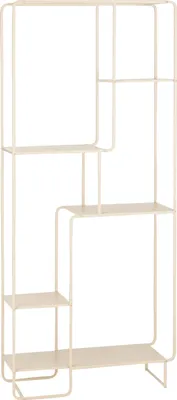 Zdjęcie produktu dla Mica Decorations Jules Kombinacja otwartych półek - dł. 76 x szer. 30 x wys. 178 cm - Metal - Jasny brąz