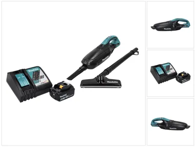 Obrázek produktu pro Akumulátorový vysavač Makita DCL 182 RG1 B 18 V černý + 1x akumulátor 6,0 Ah + nabíječka.