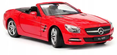Produktbild von Welly Mercedes-Benz SL-500 Modellauto 1:24 rot Cabriolet