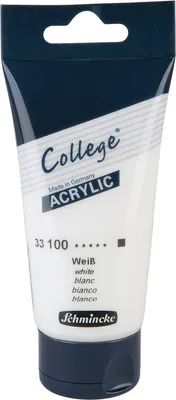 Produktbild von Schmincke 75ml College Acryl Weiss Acryl 33 100 013