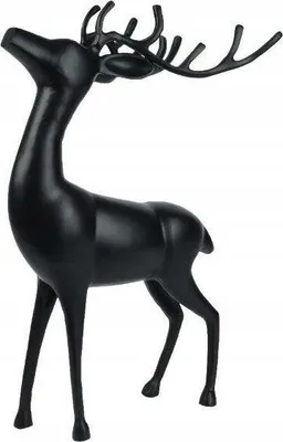 Imagen del producto de Figura navideña de aluminio, ciervo de pie, color , 71 cm