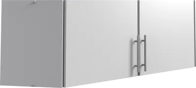 Produktbild von Schrankaufsatz "Runner" aus Spanplatte in Weiß mit 2 Türen. Abmessungen (B/H/T) 95x40x95 cm