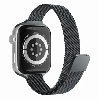 Obrázok produktu pre Techsuit Remienok na hodinky (W034) - Apple Watch 1/2/3/4/5/6/7/8/SE/SE 2/Ultra (42/44/45/49 mm) - čierny