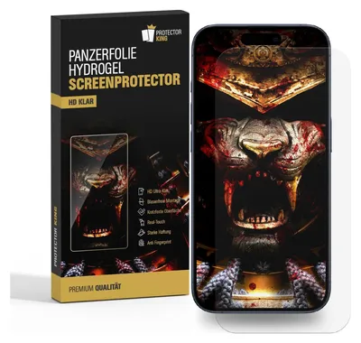 Produktbild von 3x Hydrogel-Glass für iPhone 16 FULL COVER 3D KLAR Weiches TPU Schutzglas Panzerfolie Displayschutz Schutzfolie Screen-Protector