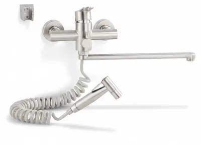 Imagen del producto de JL Cuisine - Grifo de cocina - Montaje en pared - Caño giratorio de 360°, Imagen generada por IA