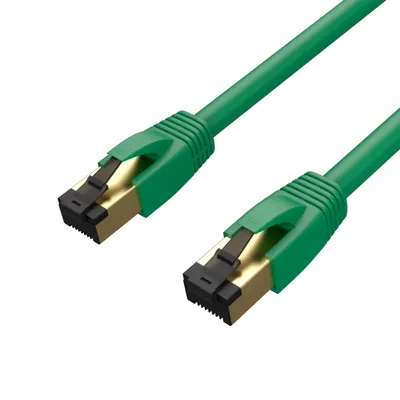 Produktbild von Patchkabel cat 8.1 F/FTP PIMF LSZH grün 2,0m