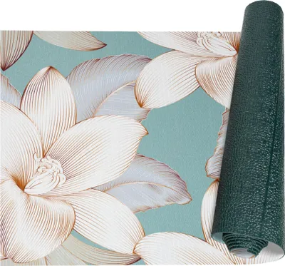 Produktbild von GreenLine Teppichläufer Textil Lotus Blume Creme 52x140cm
