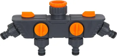 Produktbild von Wasserhahn-Adapter-Verteiler 4-Wege 1/2" + 3/4" + 1"