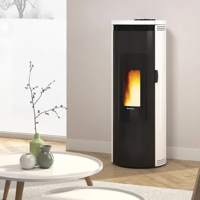 Immagine prodotto di La Nordica Amika stufa Libera installazione Pellet Nero, Bianco