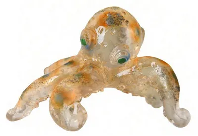 Produktbild von Handgefertigte Oktopus-Figur aus Kunstharz – Einzigartige Meereskreatur-Statue mit realistischen Details und Quarzakzenten – Dekorative Schreibtischskulptur für Zuhause oder Büro