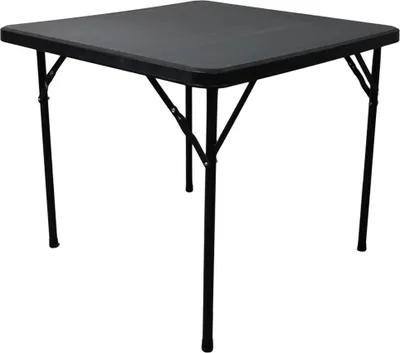Produktbild von Balkontisch klappbar | HxBxT 74x86x86cm | für 4 Personen | Kunststoff wetterfest | Schwarz | Gartentisch Campingtisch Klein Outdoor Klapptisch für Garten Terrasse Balkon