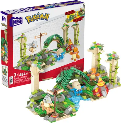 Produktbild von Mega Construx Pokémon Dschungel-Ruinen Bauset, Konstruktions-Spielzeug