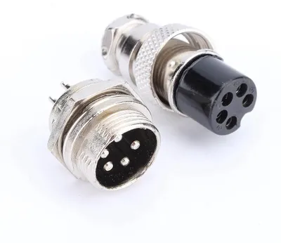 Zdjęcie produktu dla 1 zestaw GX16 5-pinowy wtyk elektryczny typu lotniczego z gniazdem elektrycznym, nowy