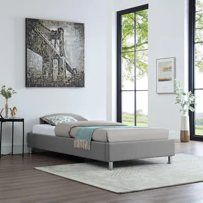 Zdjęcie produktu dla Łóżko kontynentalne LAREDO łóżko pojedyncze Rama łóżka 90x200 cm z listwami