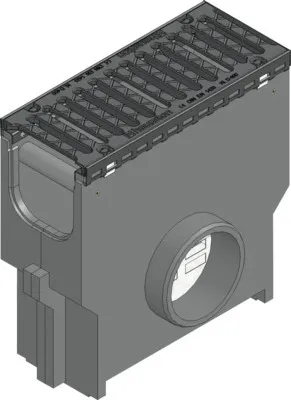Produktbild von Hauraton Recyfix NC Einlaufkasten aus PP mit integrierter Stahlzarge und verzinkter Stahleimer NW 150 mm 500 mm x 212 mm