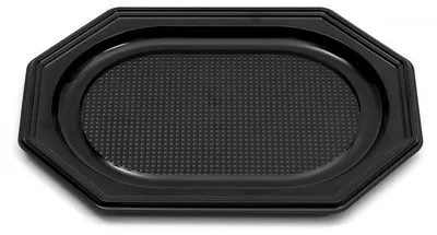 Produktbild von 10 Catering- Trays schwarz, 350 x 250 x 20 mm, 1165, A