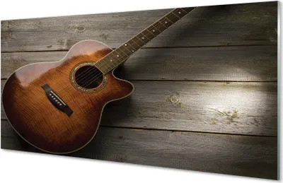 Produktbild von Glasbilder 120x60 Wandkunst Gitarre