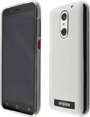 Produktbild von caseroxx Schutz-Hülle TPU-Hülle kompatibel mit Emporia Smart 4, Gummi Handy Tasche weiß-transparent