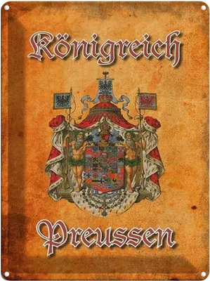 Produktbild von vianmo Blechschild 40x30 cm Königreich Preussen Wappen