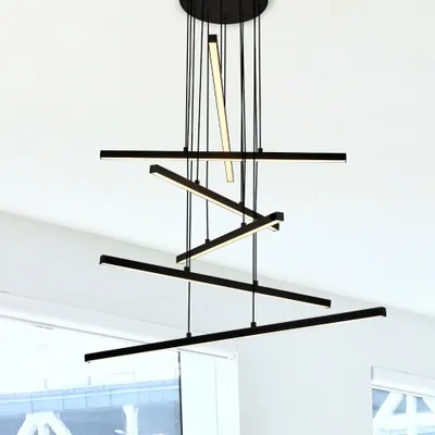 Produktbild von Opviq, L1245- L1245 LRC, Schwarz, Kronleuchter, Metallkörper