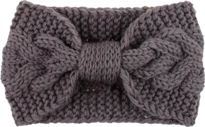 Produktbild von Oblique Unique Damen Stirnband Haar Band für den Herbst Winter Ohrenwärmer Zopfmuster in Einheitsgröße - grau