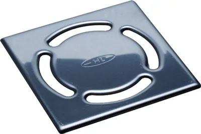 Produktbild von HL Hutterer & Lechner Einlaufrost Primus HL037Pr.1E, 115x115mm, Edelstahl, für Bodenabläufe, 1 Stk.